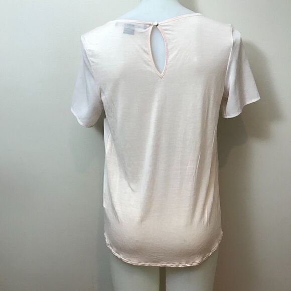 Light Pink Short Sleeve Blouse - Picture 4 of 8